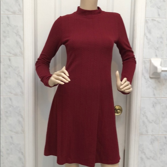 WINE KNIT DRESS - Picture 3 of 7